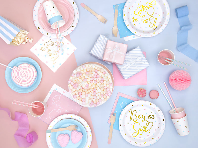 Assiettes Boy or Girl Gender Reveal