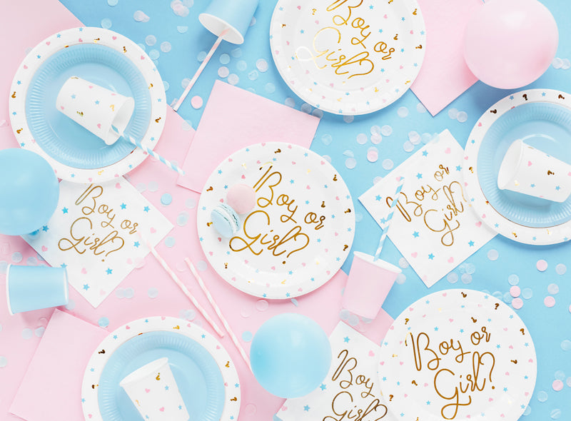 Assiettes Boy or Girl Gender Reveal