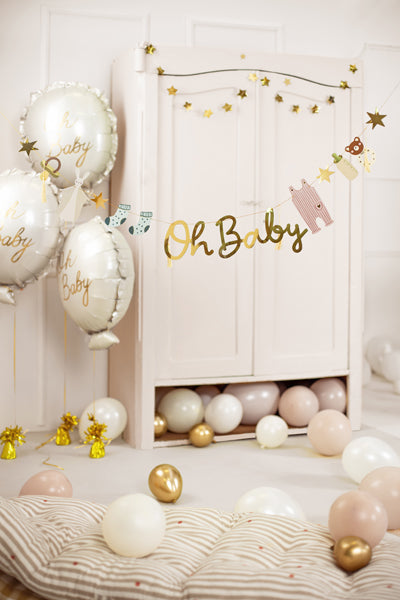 Ballon Oh baby à Hélium pour Baby Shower