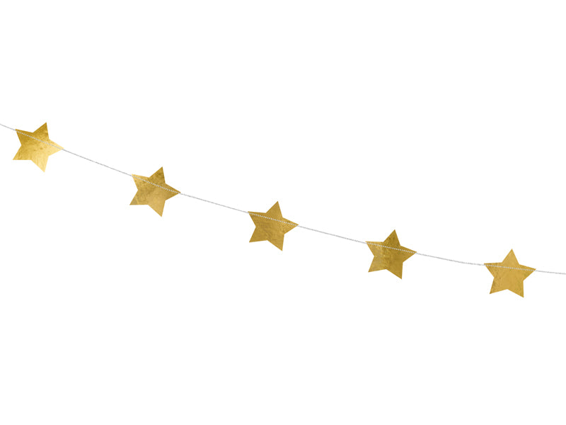 Guirlande Etoiles dorées pour décoration baby shower