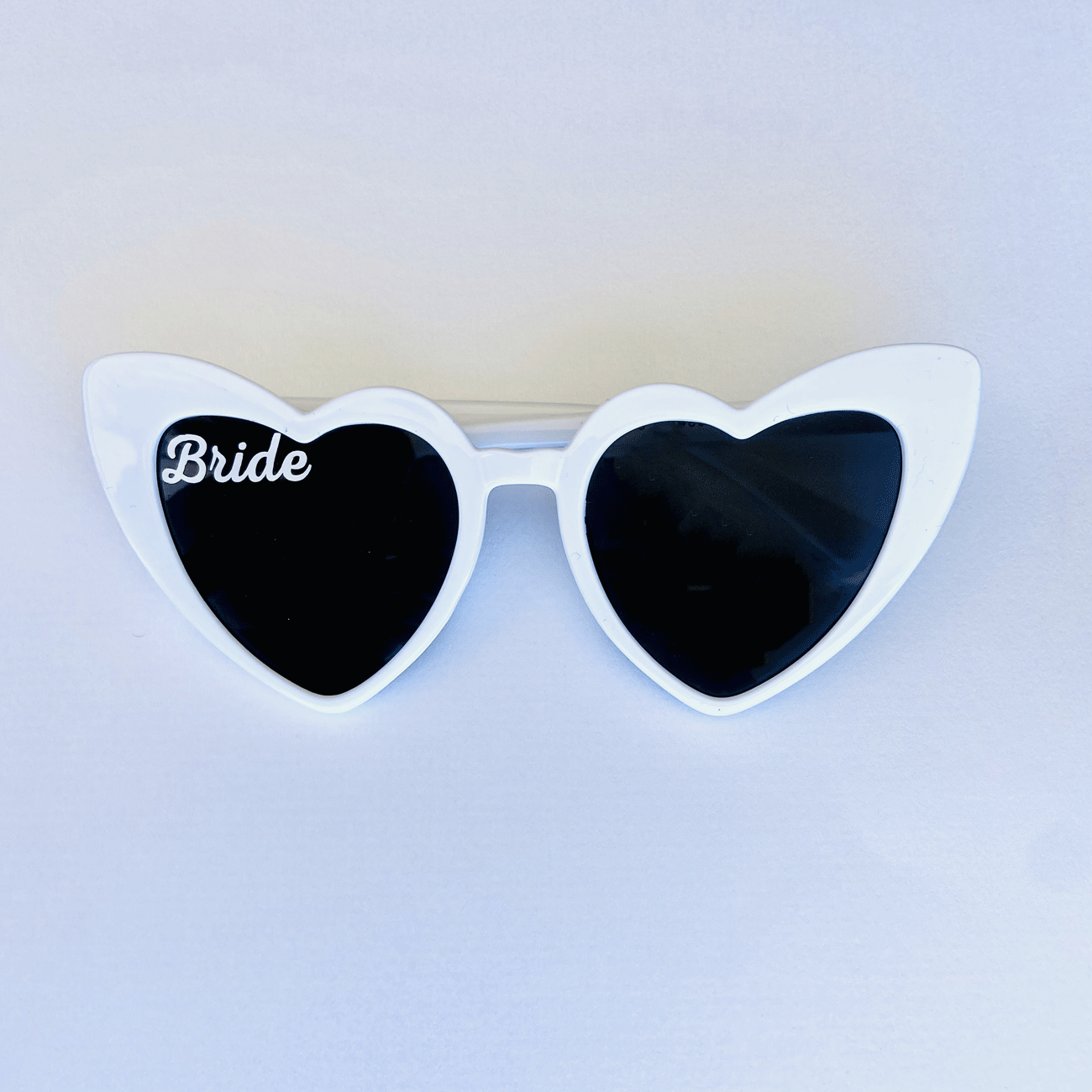 lunettes blanches coeur bride evjf