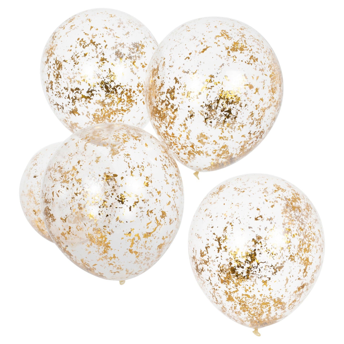 5 ballons confettis or deco evjf