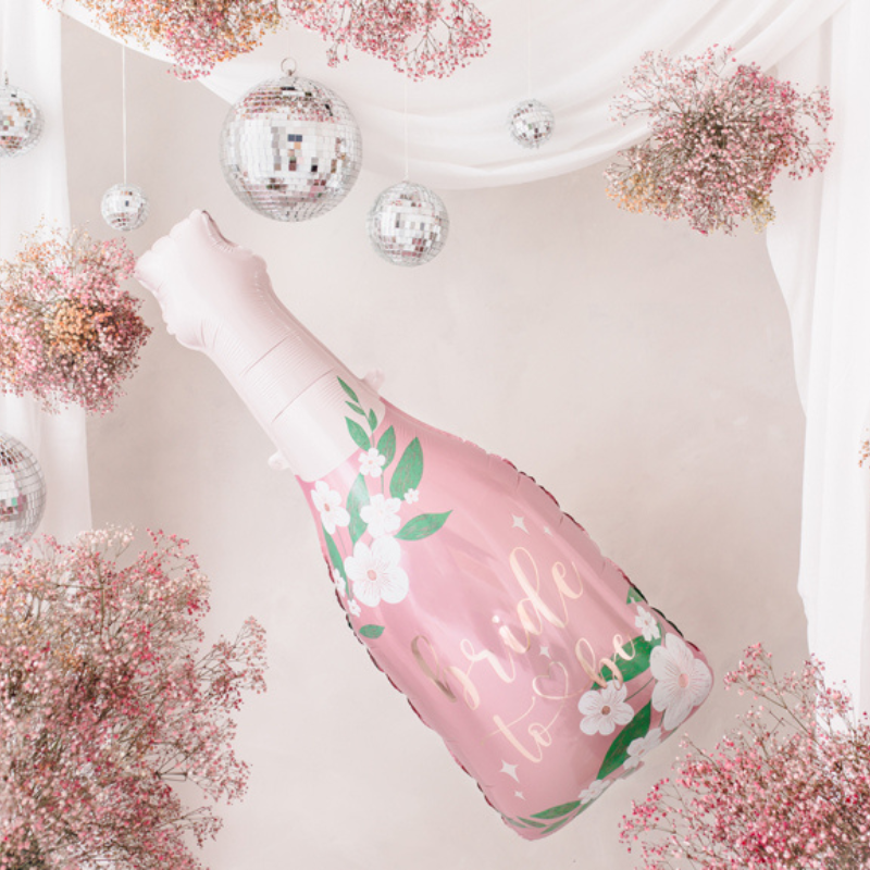 Ballon Bride-to-Be en forme de Bouteille pour deco evjf