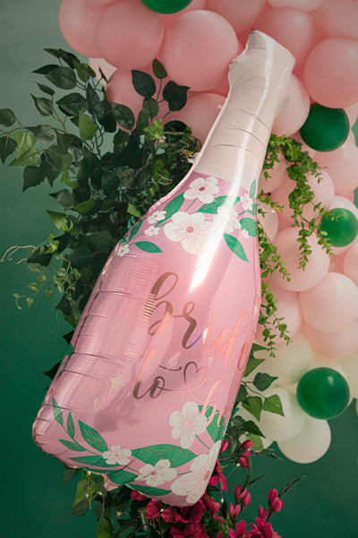 Ballon Bride-to-Be en forme de Bouteille pour deco evjf