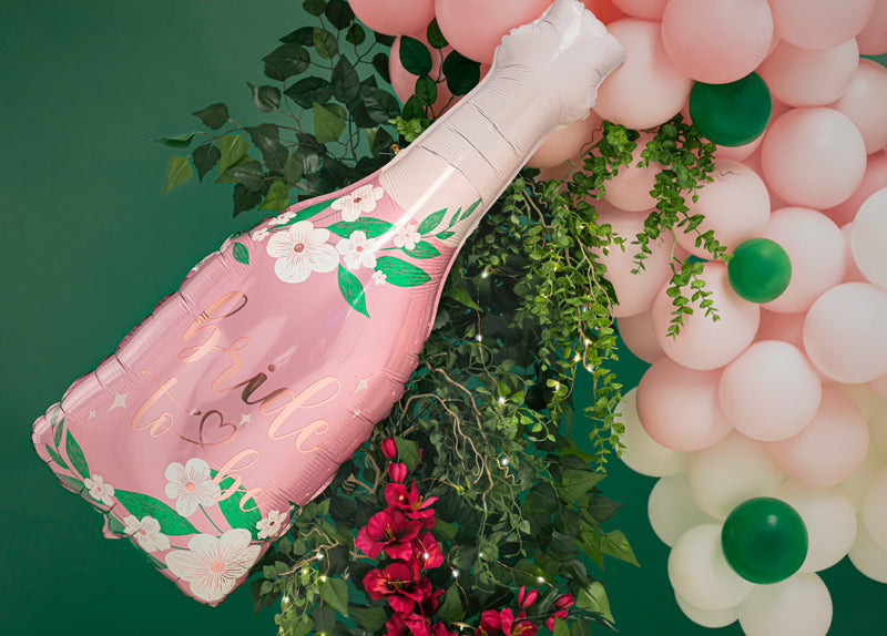 Ballon Bride-to-Be en forme de Bouteille pour deco evjf