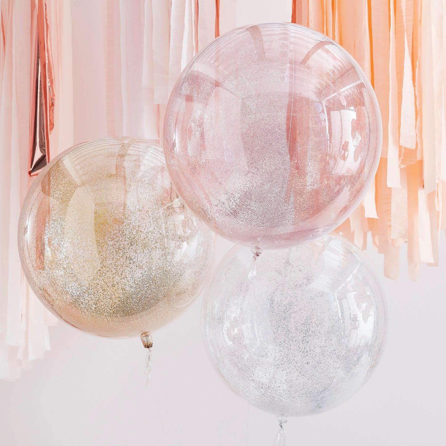 3 ballons glitter pour deco evjf