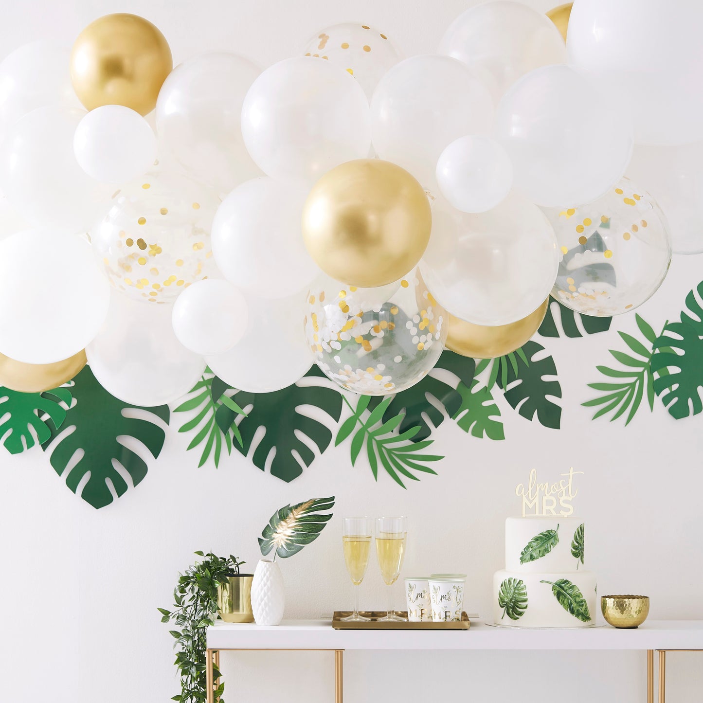 arche à ballons doré pour evjf