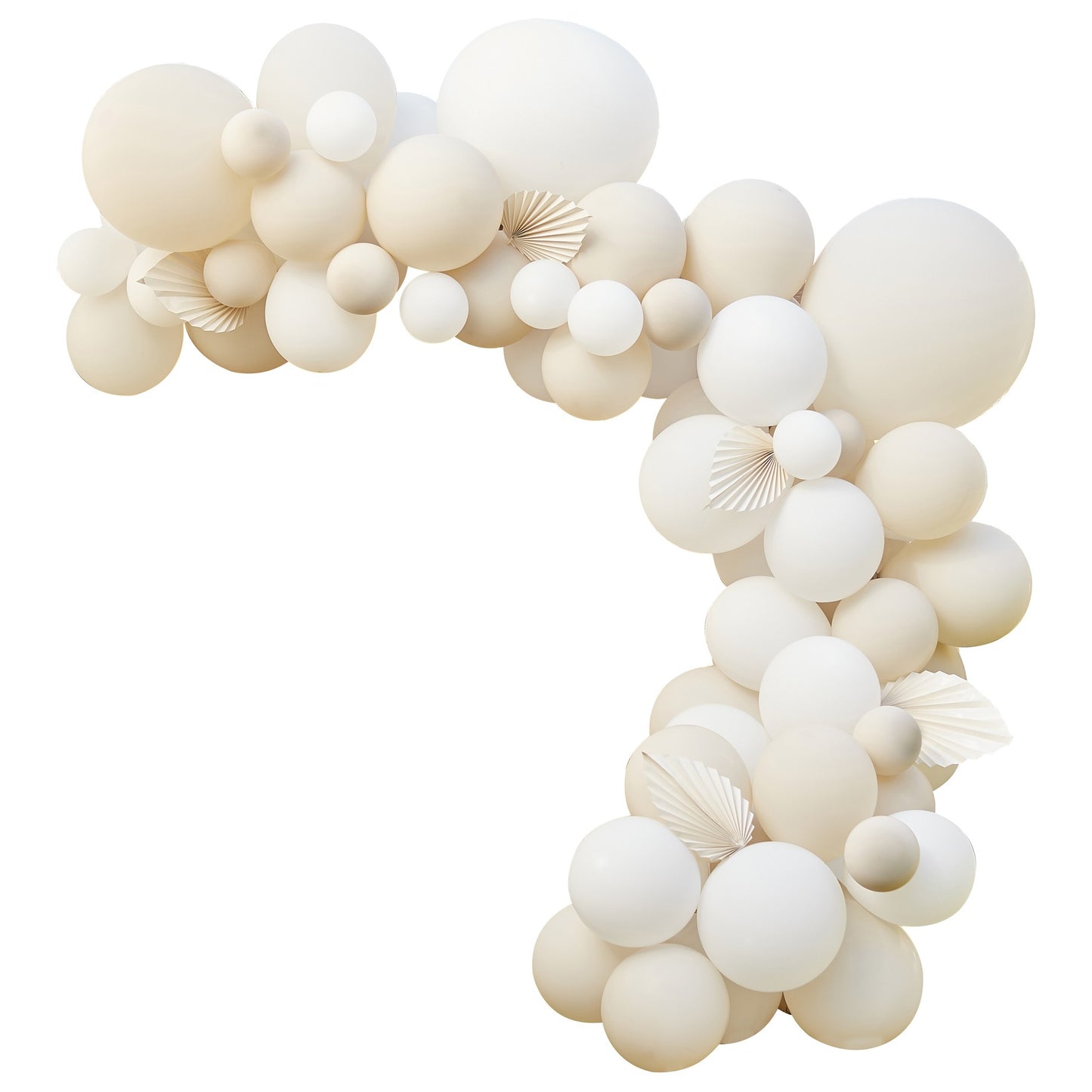 arche à ballons blanche pour evjf