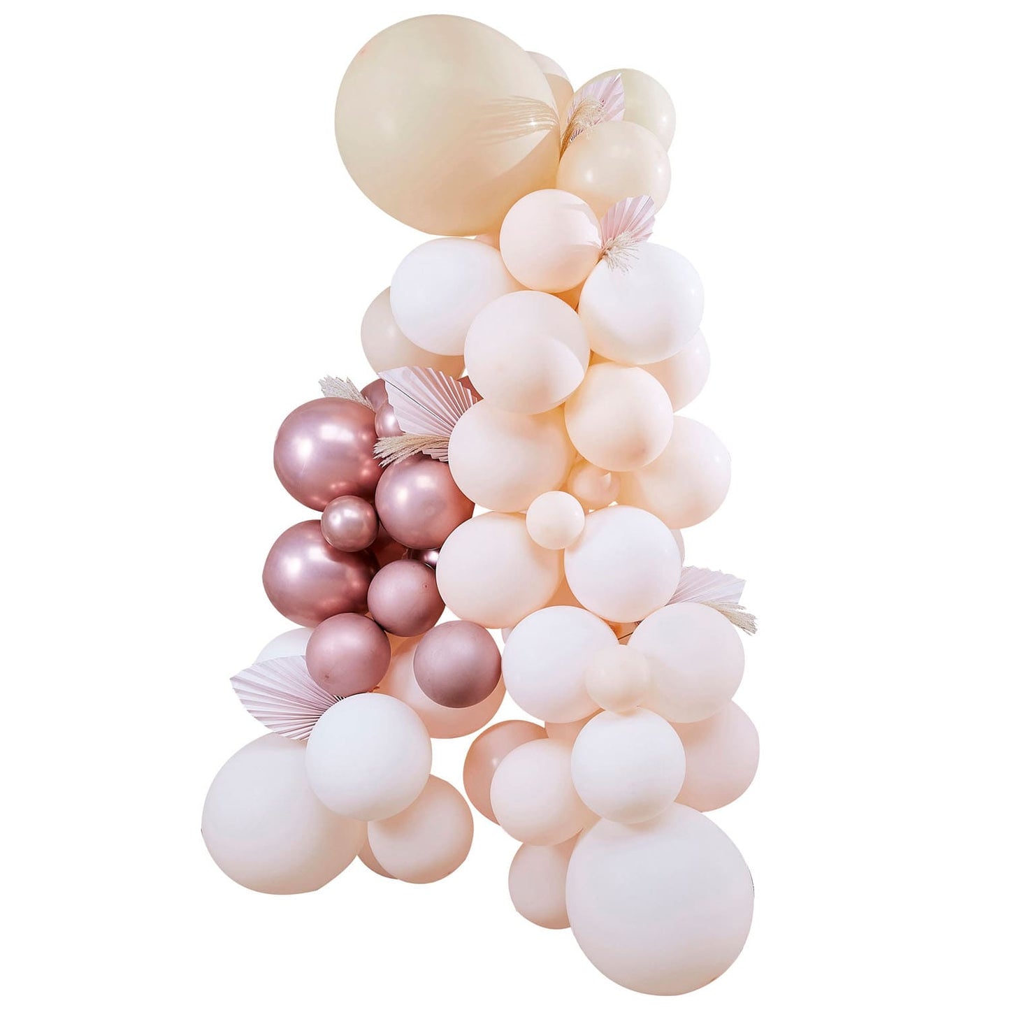 Arche Ballons Rose Pêche Nude Blanc EVJF