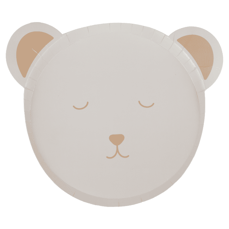 Assiettes Baby Shower Ourson