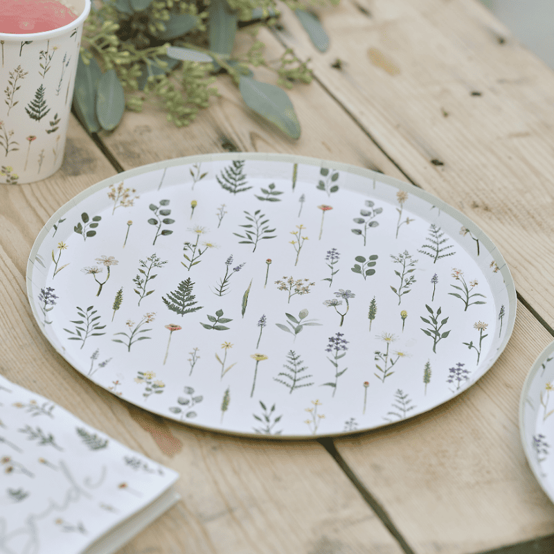 Assiettes Floral EVJF Team Bride