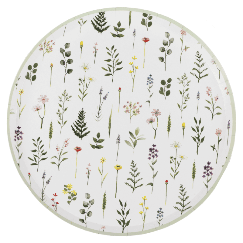 Assiettes Floral EVJF Team Bride