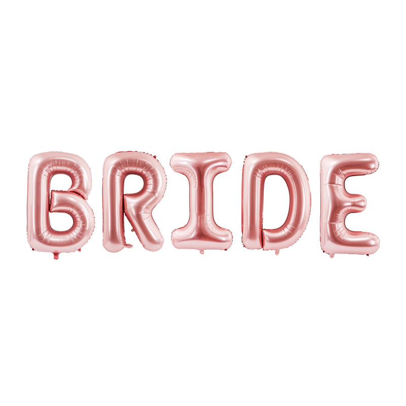 ballon lettre bride rose gold evjf