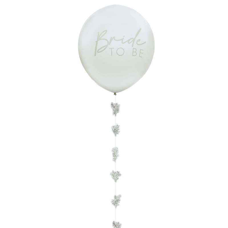 Ballon XXL Bride-to-be floral pour EVJF