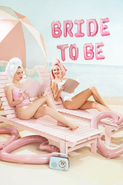 ballon lettre bride-to-be rose evjf