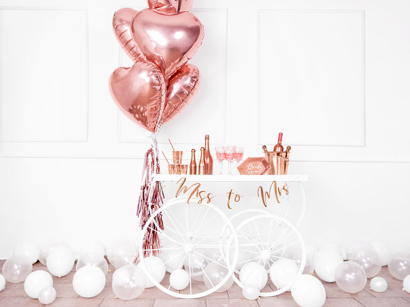 Ballon en forme de coeur rose gold 45cm