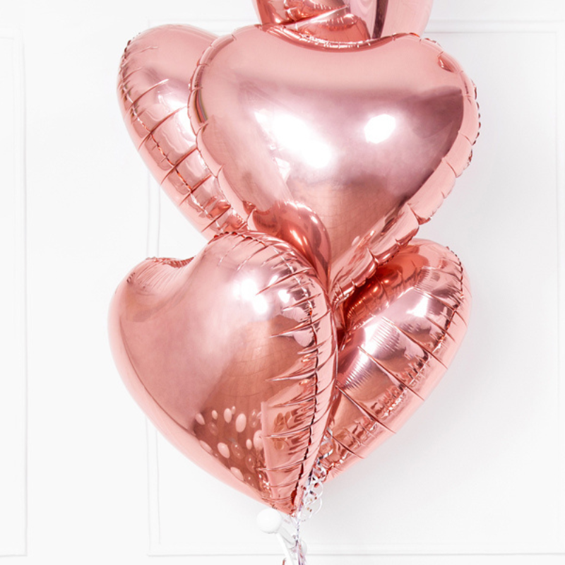 Ballon en forme de coeur rose gold 73cm