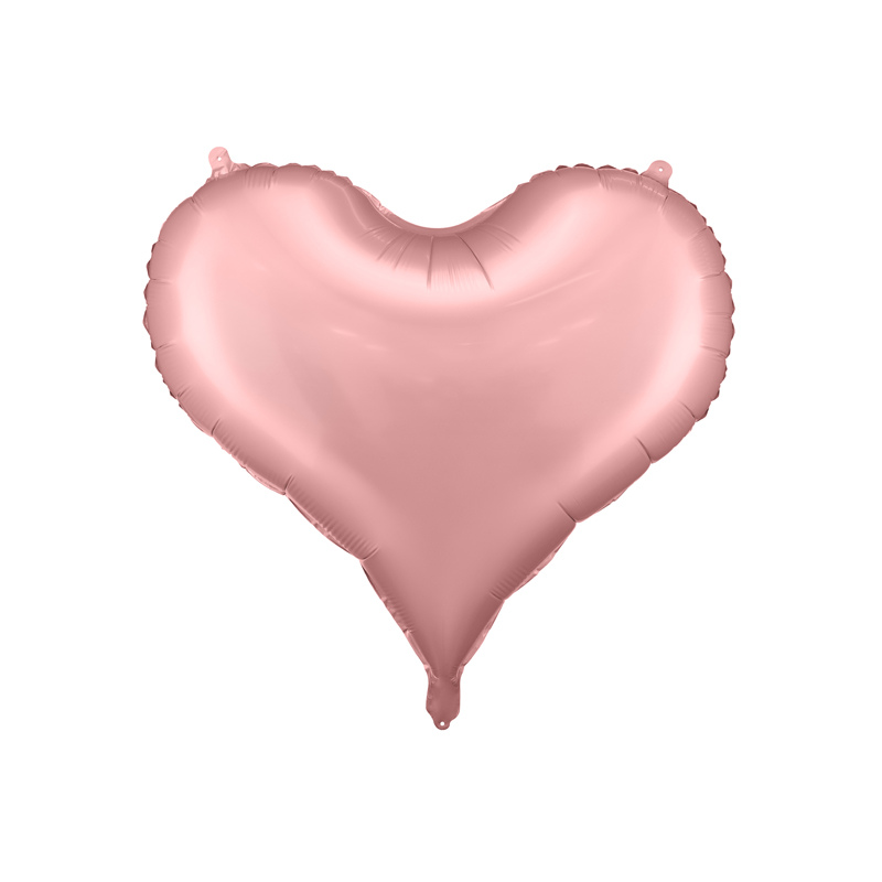 Ballon Cœur Satiné Rose Clair pour EVJF