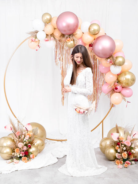 Ballon Glossy doré pour décoration d'EVJF ou de mariage