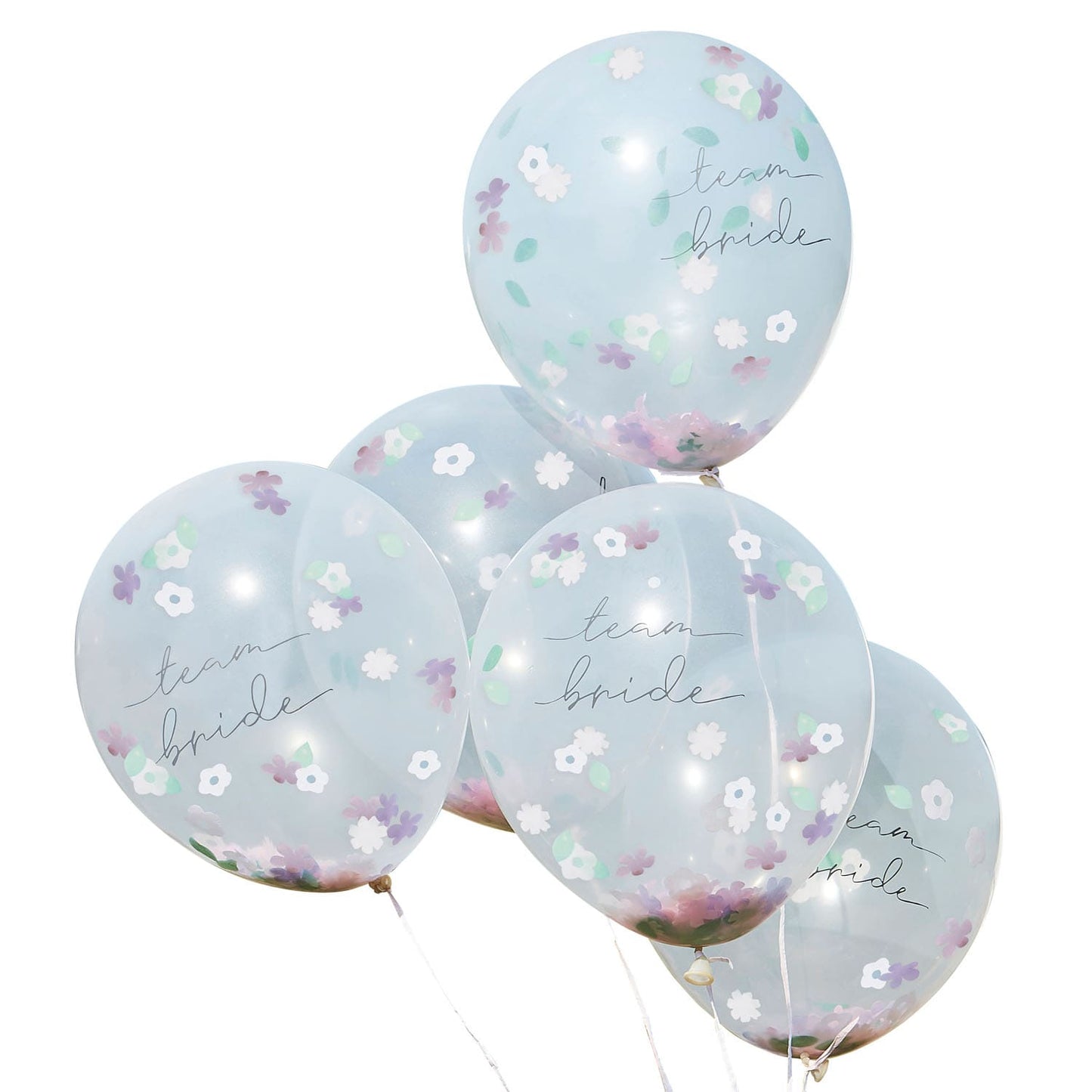 Ballons confettis fleurs team bride boho evjf