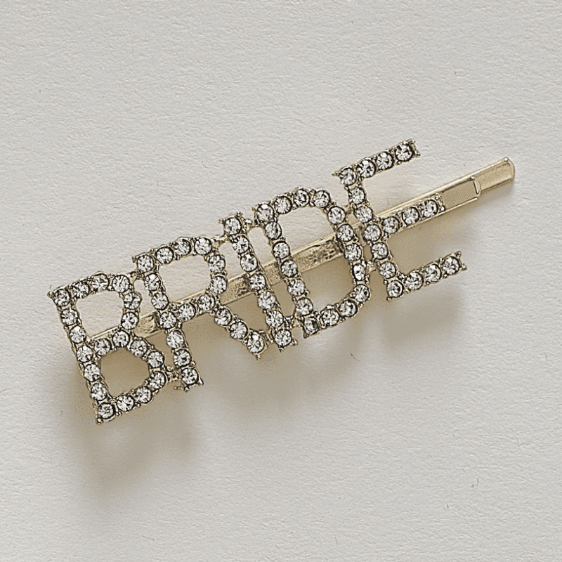 Barrette dorée Bride EVJF Mariage