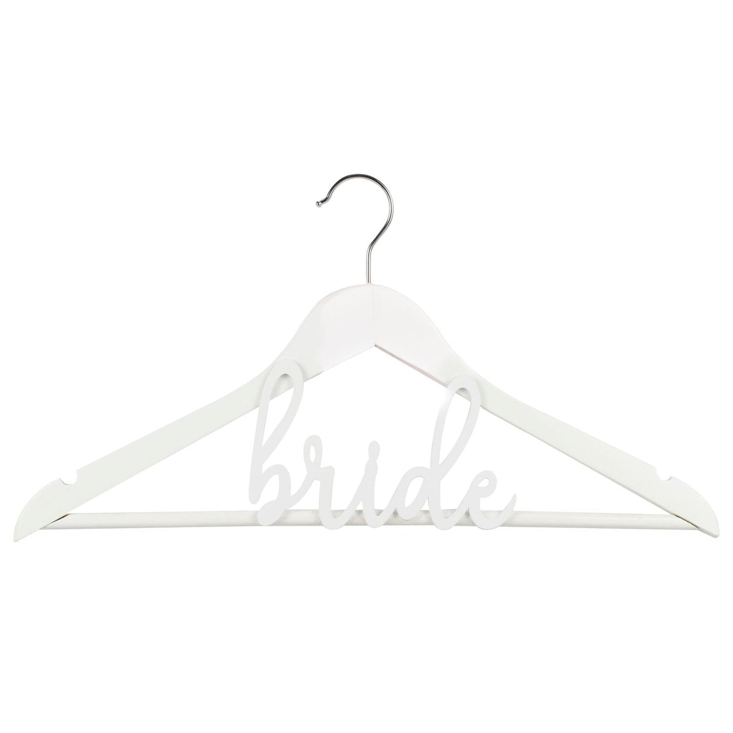 Cintre Bride Blanc en bois pour EVJF Mariage