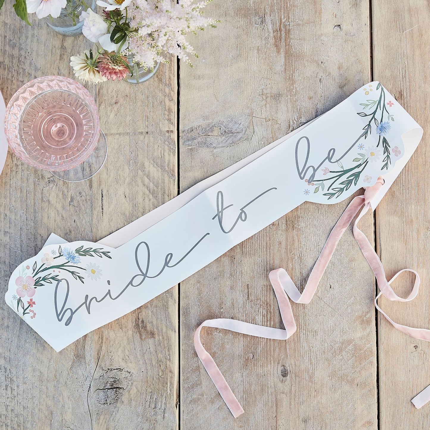 écharpe bride-to-be boho evjf
