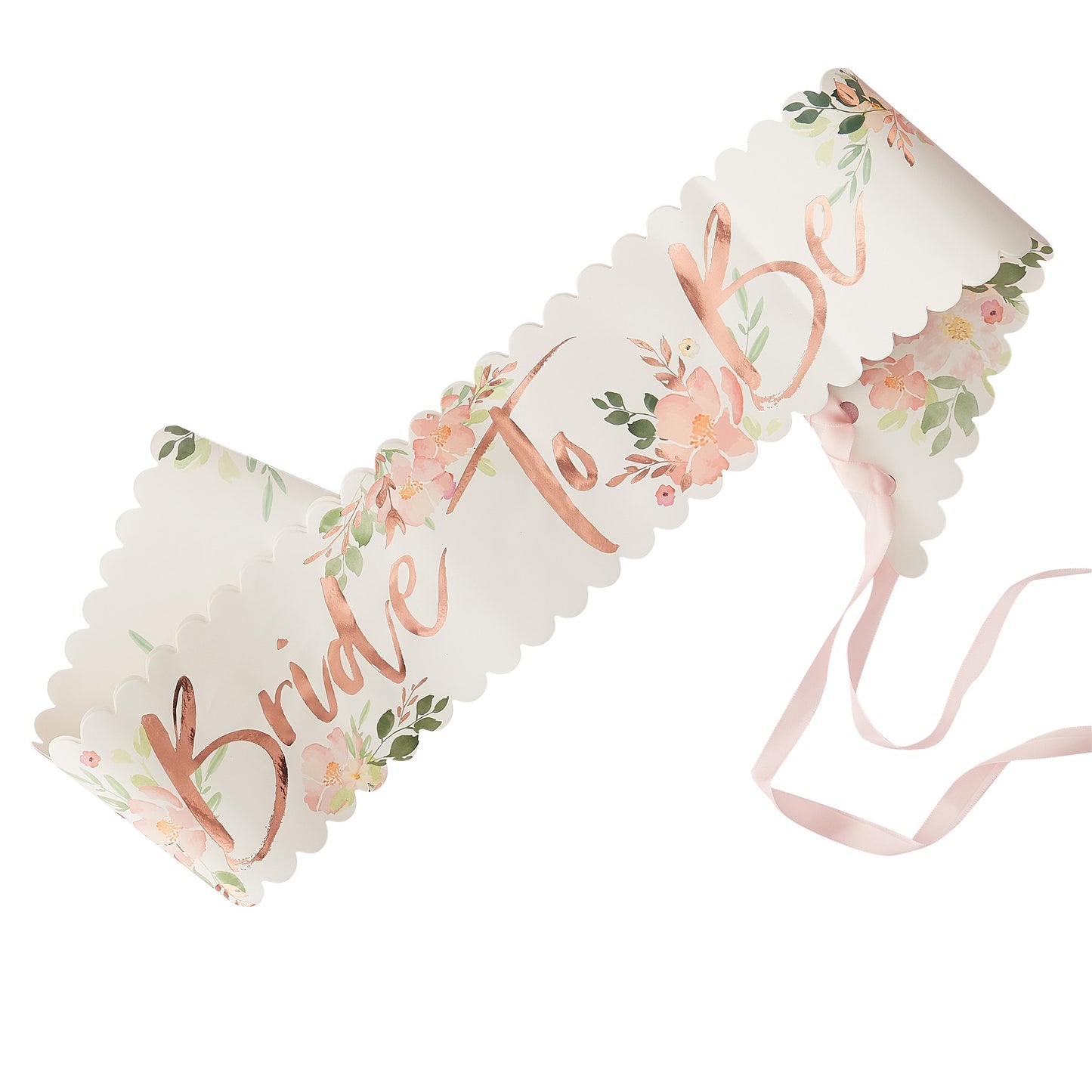 Echarpe bride to be floral pour evjf