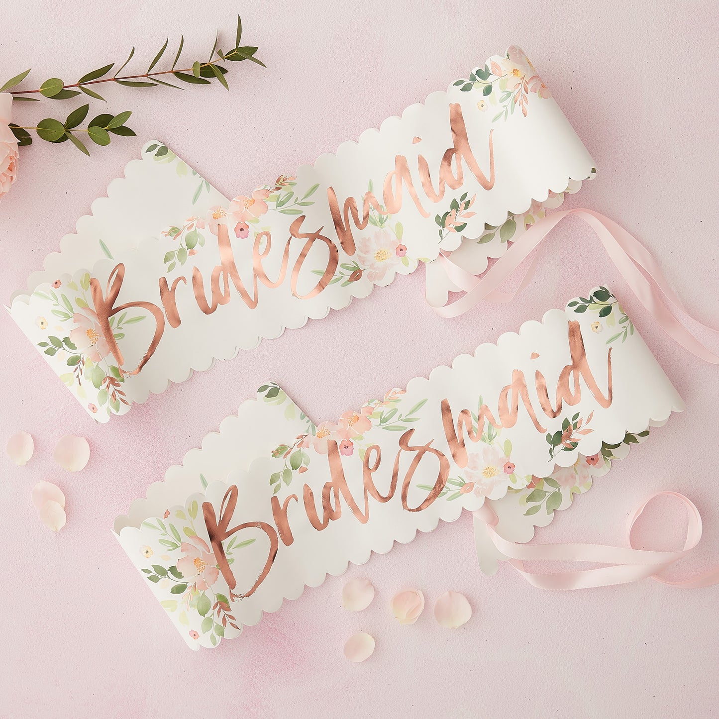echarpes bridesmaid floral pour evjf