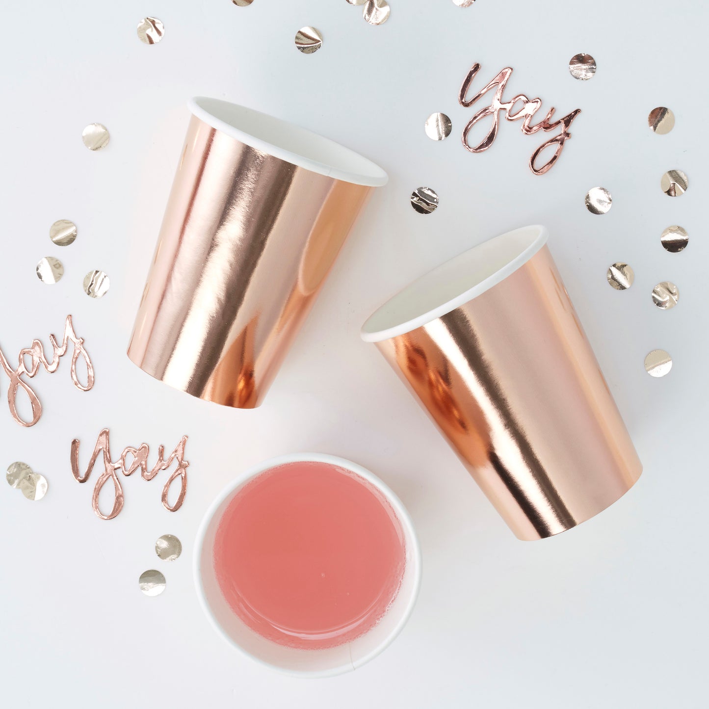 gobelets evjf rose gold deco de table