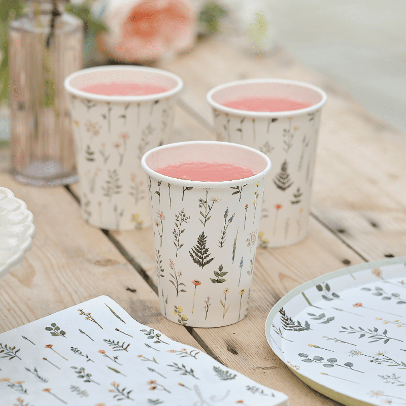 Gobelets Floral EVJF Team Bride