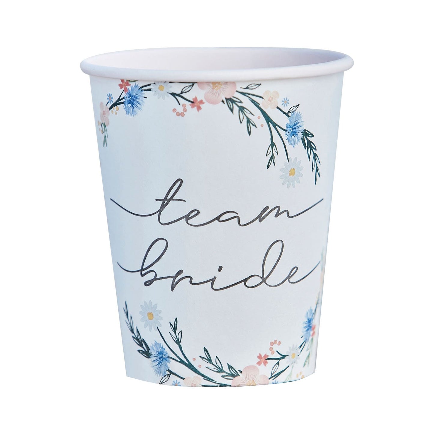 gobelets jetables team bride boho evjf