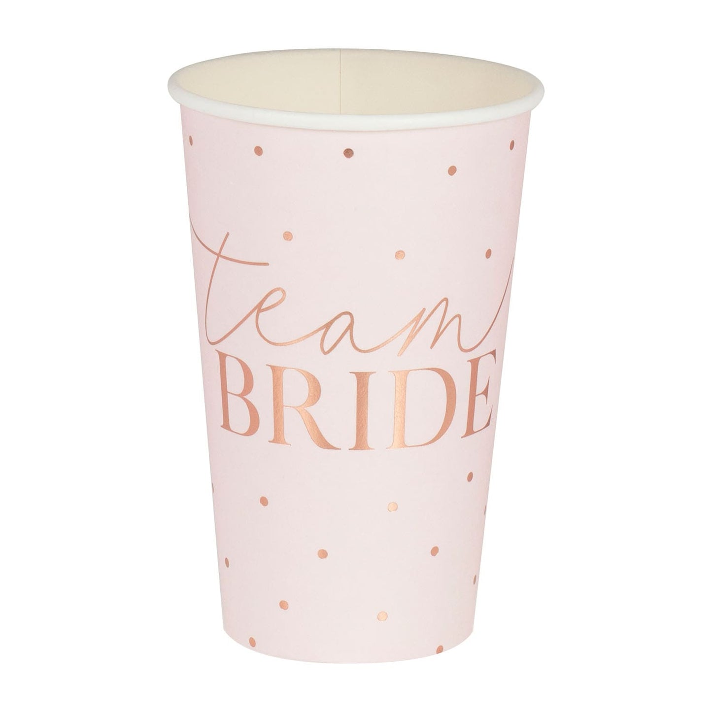 Gobelets Rose pastel Team bride EVJF