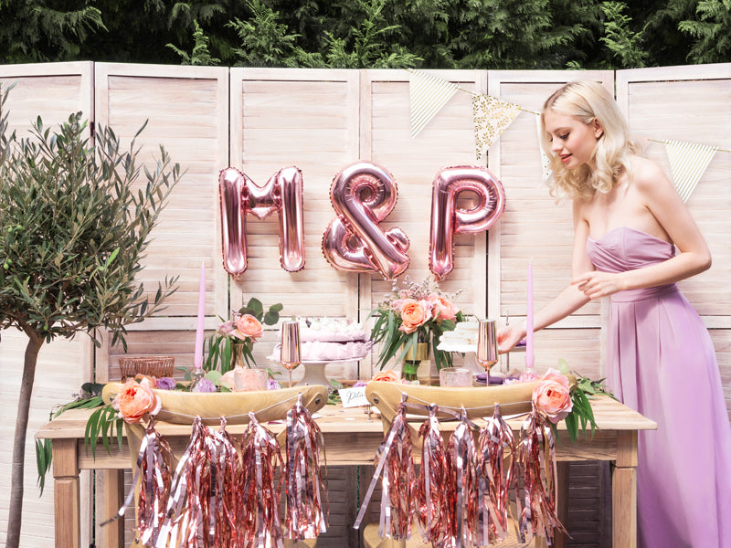 Guirlande Tassel à pompon Rose Gold pour EVJF