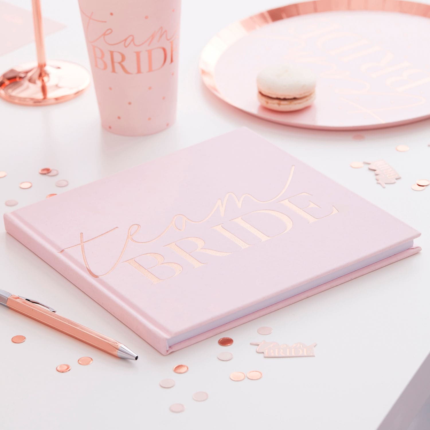 Livre d'or rose gold Team Bride EVJF