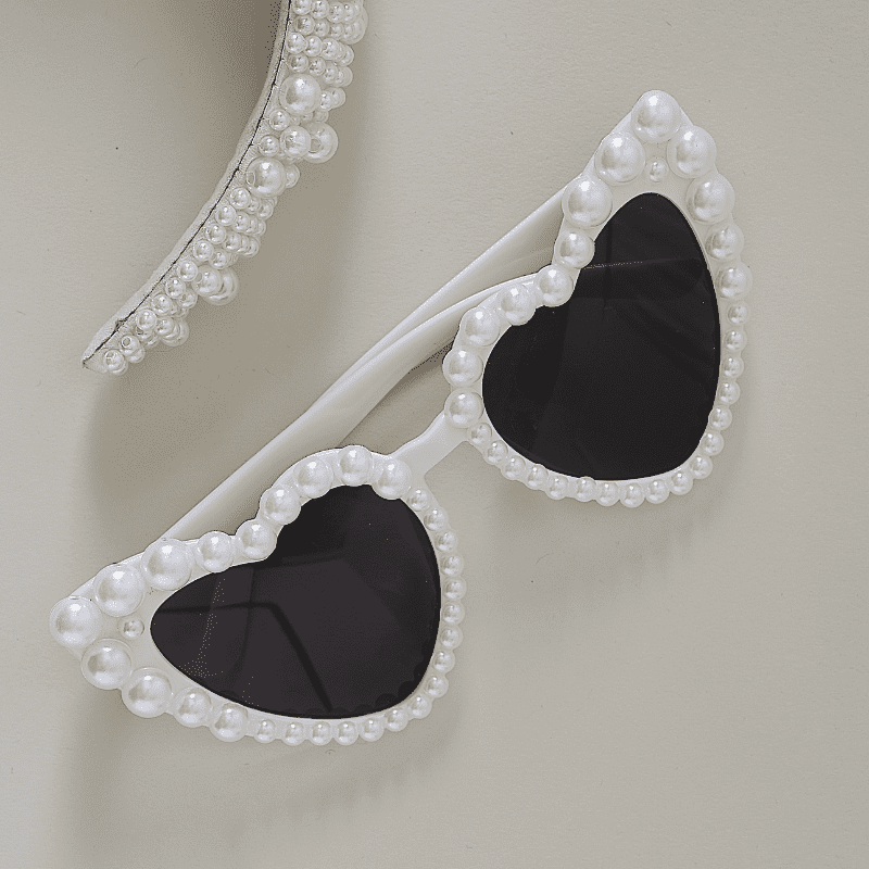 Lunettes Coeur Perles EVJF Lital Bride