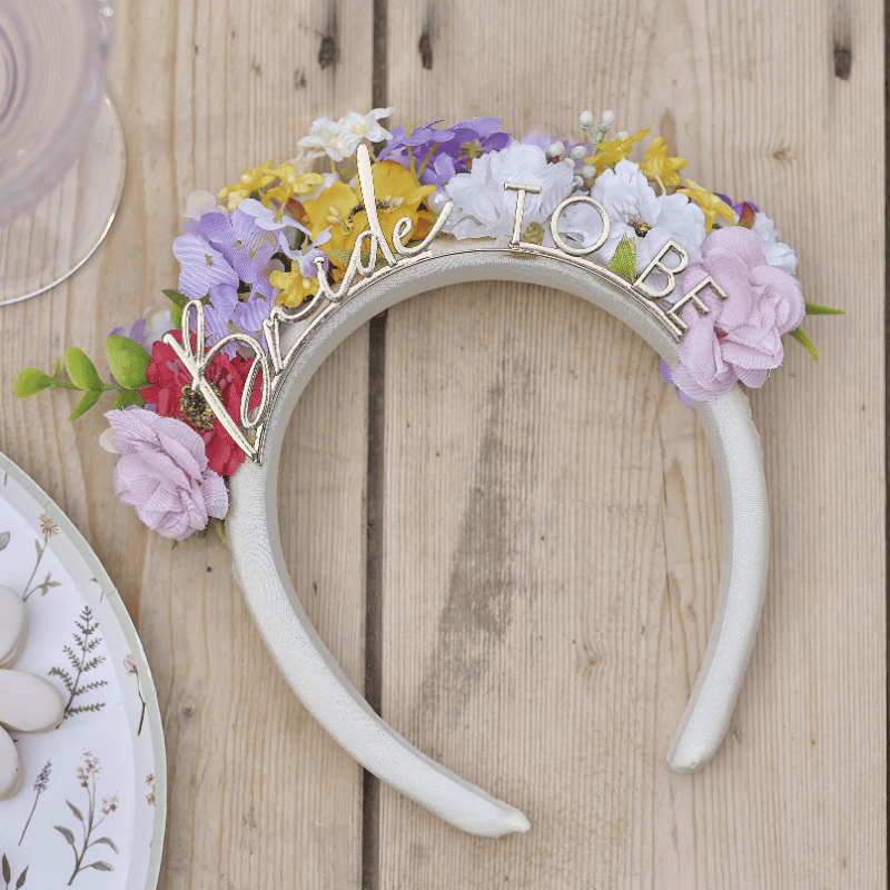 Serre-tête floral Bride EVJF