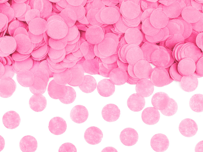Canon à confettis roses pour gender reveal