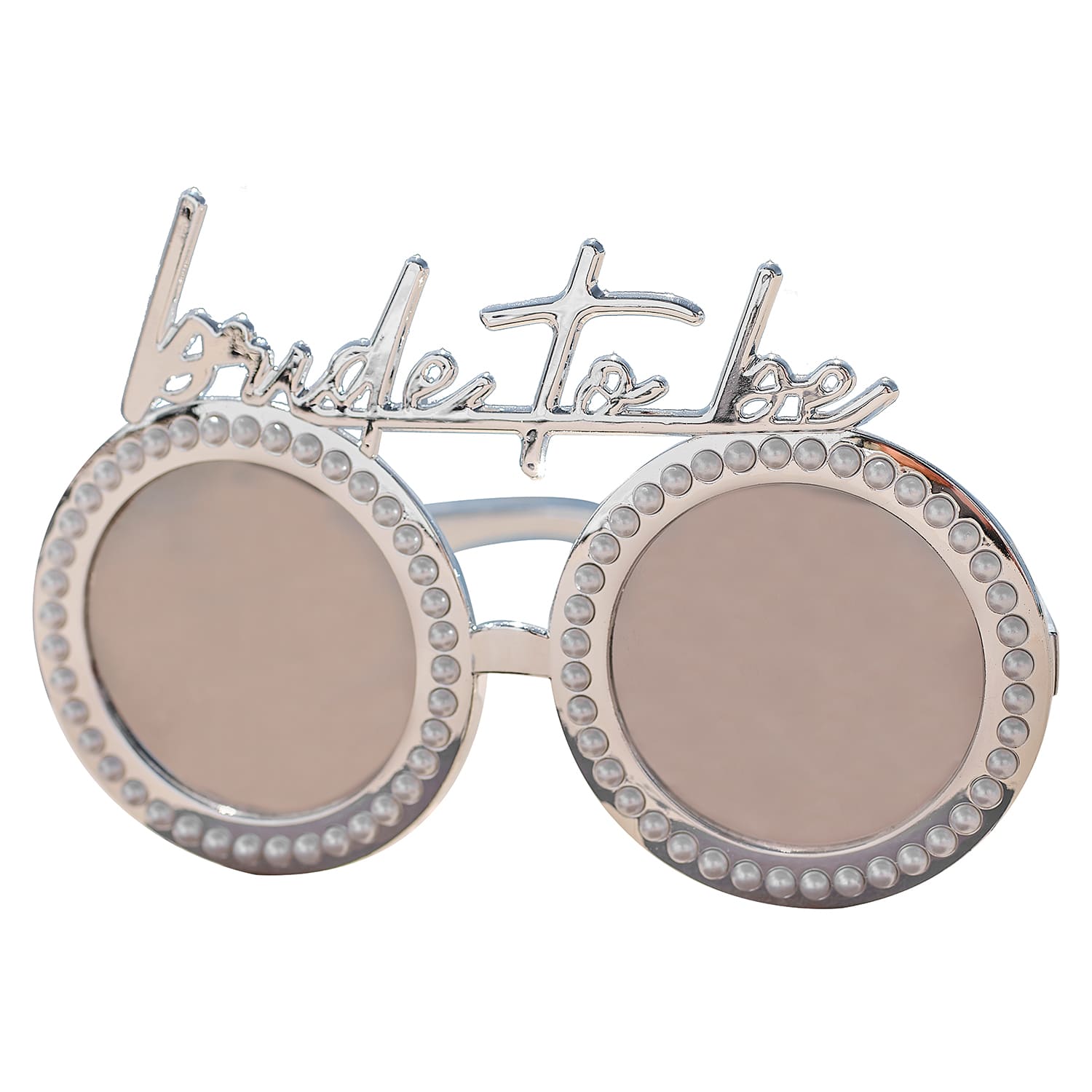 lunettes bride-to-be argentées & perles pour evjf