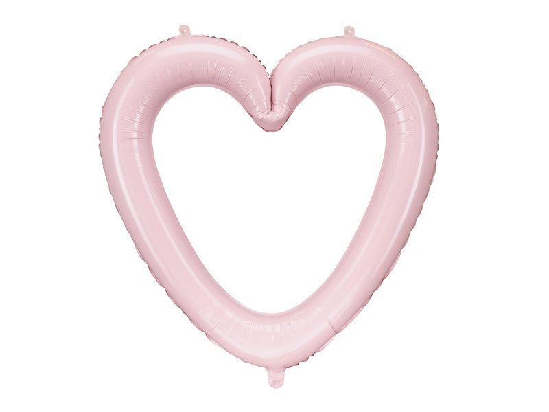 Ballon en forme de coeur rose pastel pour evjf