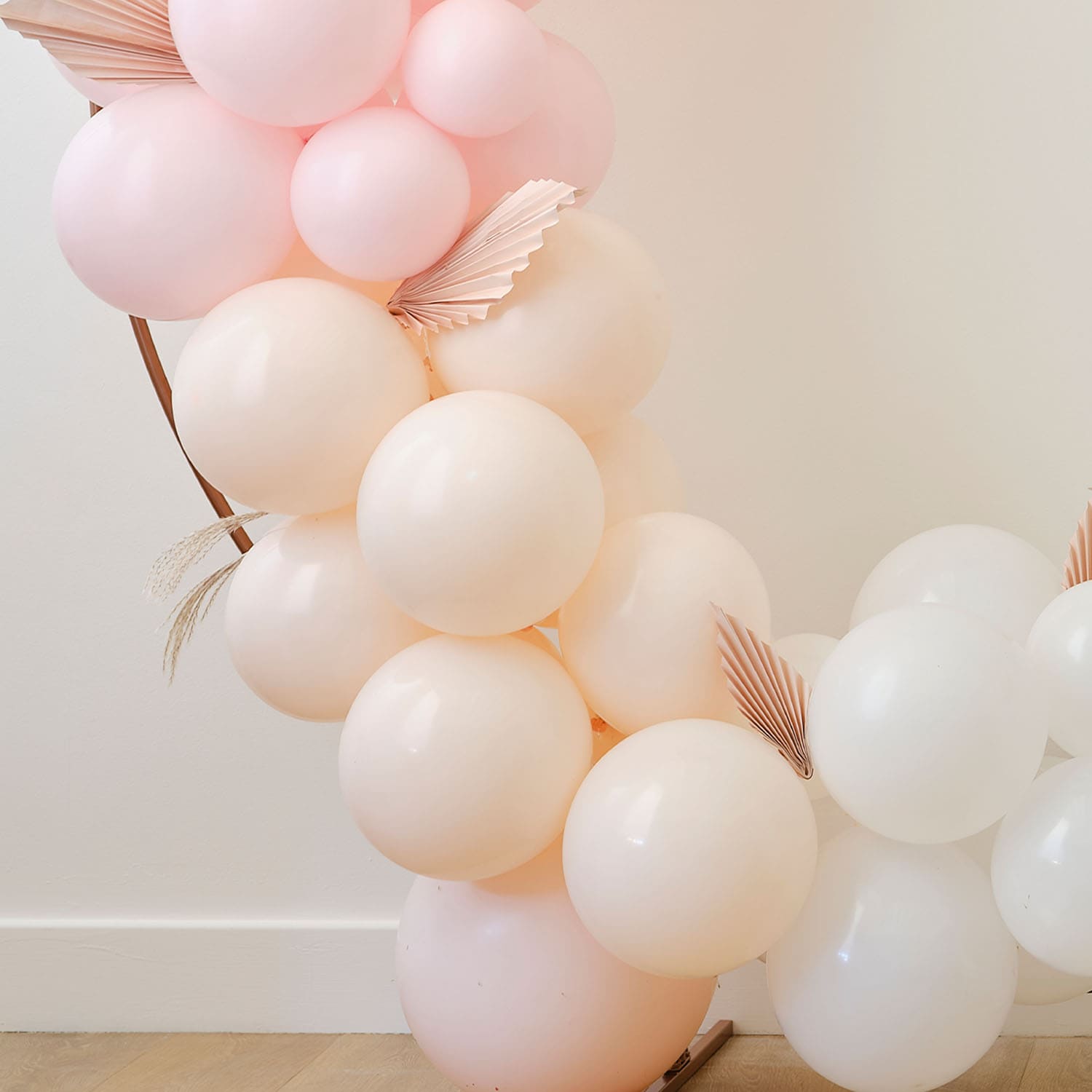 Arche Ballons Rose P che Nude Blanc EVJF Mariage Lital Bride