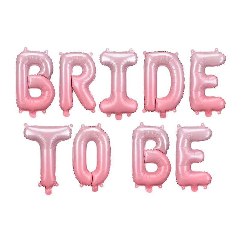 ballon lettre bride-to-be rose evjf