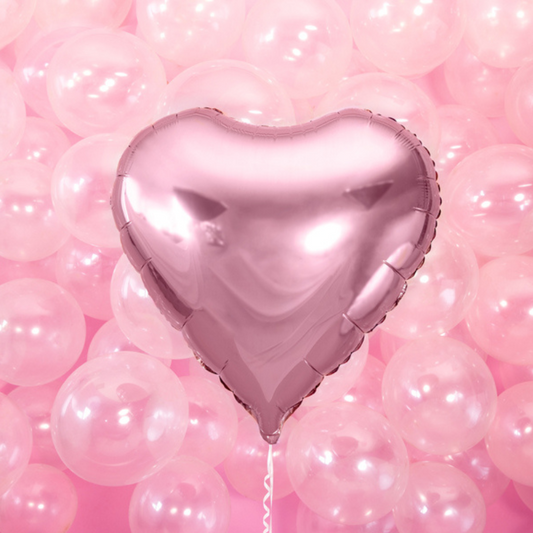 Ballon en forme de coeur rose pour un evjf 61 cm