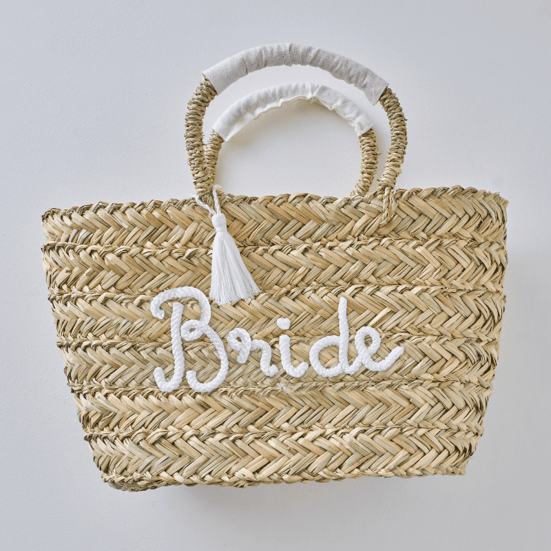 Panier en osier Bride EVJF Mariage